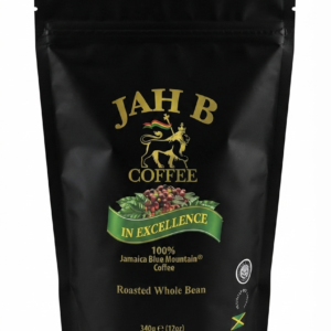 JAH B BLUE MOUNTAIN COFFEE -ROASTED WHOLE BEANS 120Z ,340g